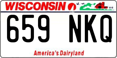 WI license plate 659NKQ