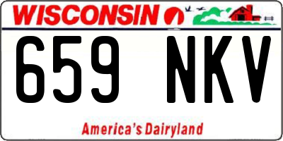 WI license plate 659NKV