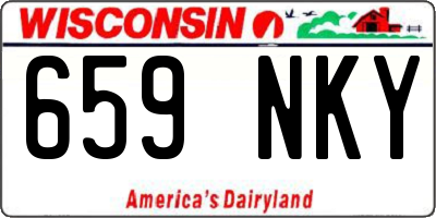 WI license plate 659NKY