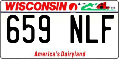 WI license plate 659NLF