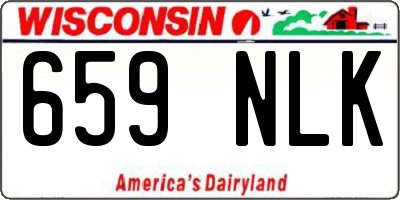 WI license plate 659NLK