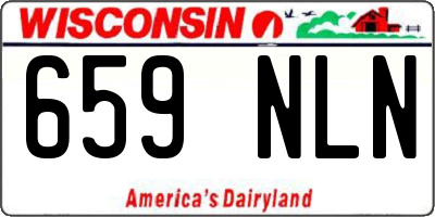 WI license plate 659NLN