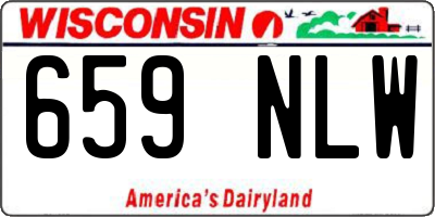 WI license plate 659NLW