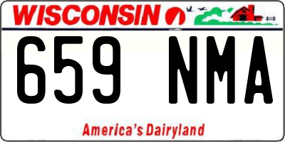 WI license plate 659NMA