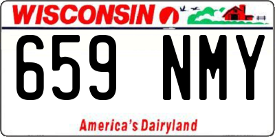 WI license plate 659NMY