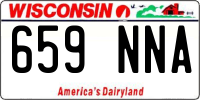 WI license plate 659NNA