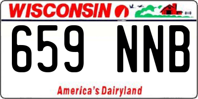 WI license plate 659NNB