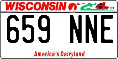 WI license plate 659NNE