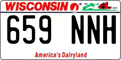 WI license plate 659NNH