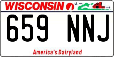 WI license plate 659NNJ