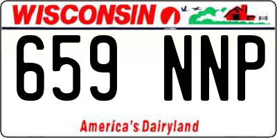 WI license plate 659NNP