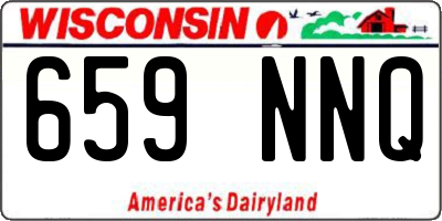 WI license plate 659NNQ