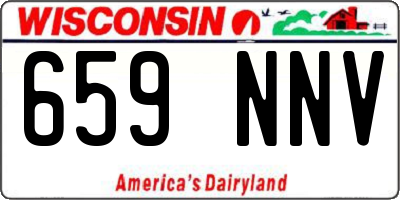 WI license plate 659NNV