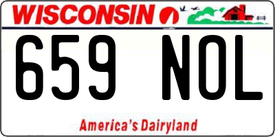 WI license plate 659NOL