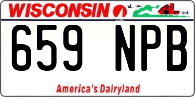 WI license plate 659NPB