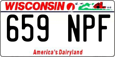 WI license plate 659NPF