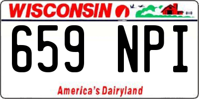 WI license plate 659NPI
