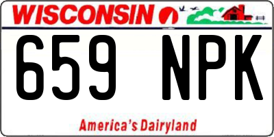 WI license plate 659NPK