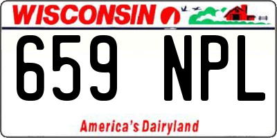 WI license plate 659NPL