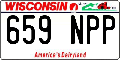 WI license plate 659NPP