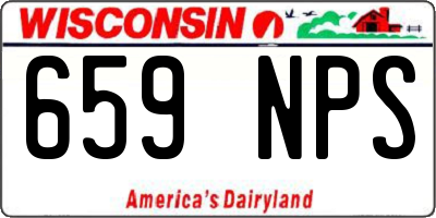 WI license plate 659NPS