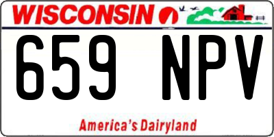 WI license plate 659NPV