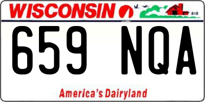 WI license plate 659NQA