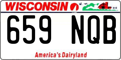 WI license plate 659NQB