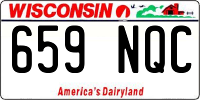 WI license plate 659NQC