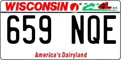 WI license plate 659NQE