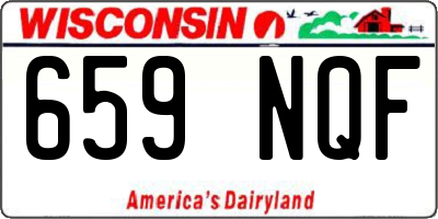 WI license plate 659NQF