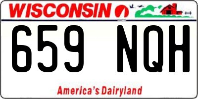 WI license plate 659NQH