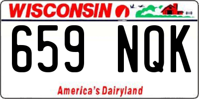 WI license plate 659NQK