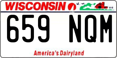 WI license plate 659NQM