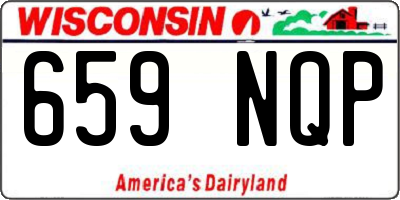 WI license plate 659NQP