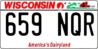 WI license plate 659NQR