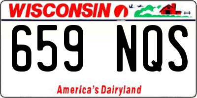 WI license plate 659NQS