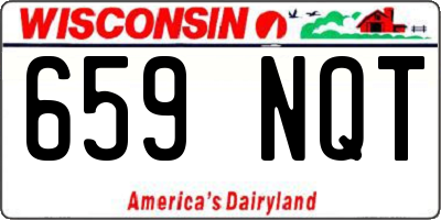 WI license plate 659NQT
