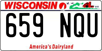 WI license plate 659NQU