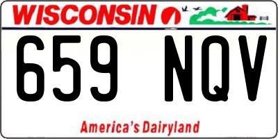 WI license plate 659NQV