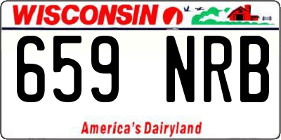 WI license plate 659NRB