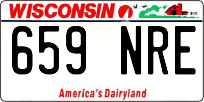 WI license plate 659NRE
