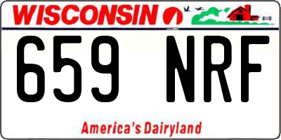 WI license plate 659NRF