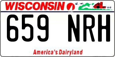 WI license plate 659NRH