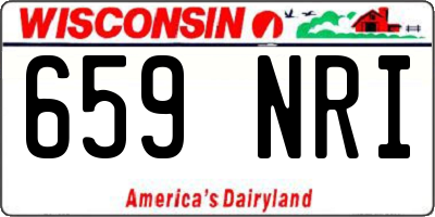 WI license plate 659NRI