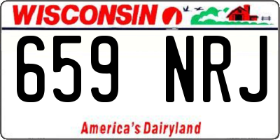 WI license plate 659NRJ