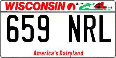 WI license plate 659NRL