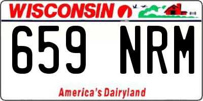 WI license plate 659NRM