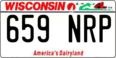 WI license plate 659NRP