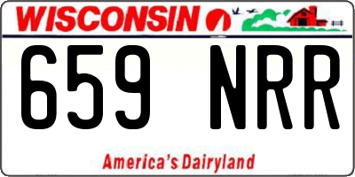 WI license plate 659NRR
